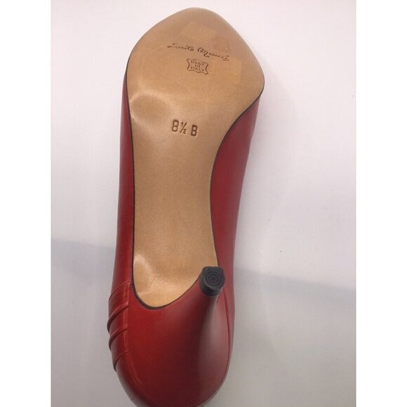 Woman’s Vintage Red Sector Meucci Of Florence Heals 8.5 🔥 - Picture 11 of 11